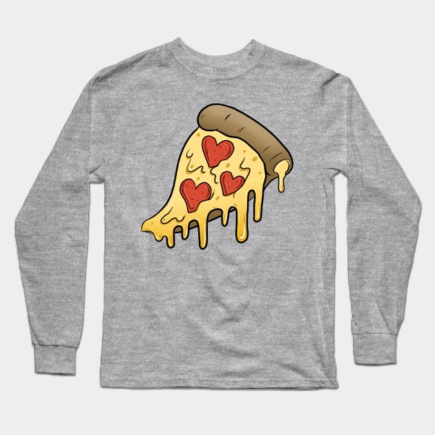 Take a Little Pizza my Heart Long Sleeve T-Shirt by Psych0kvltz